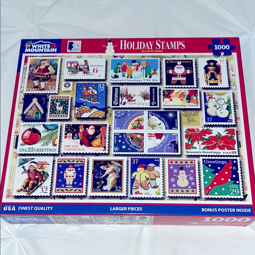 White Mountain - Holiday Stamps 1000 Piece Puzzle